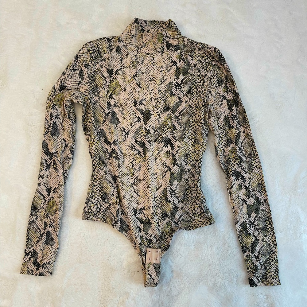 Guess snakeskin body suit